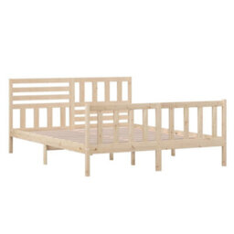 Berkfield Bed Frame Solid Wood 160X200 Cm - thumbnail 4