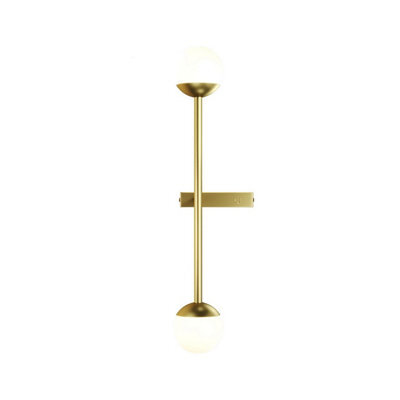 Luminosa Lighting Luminosa Touch Modern Integrated Led Wall Lamp Brass Touch Control 3000K 800Lm White Shade - image 1