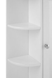 Orsina Contemporary Seven Shelf Mirrored Door Bathroom Cabinet, Compact Design Display Cabinet, Functional Cabinet - thumbnail 5