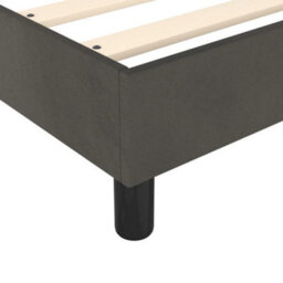 Vidaxl Box Spring Bed Frame Dark Grey Super King Velvet (Uk/ie/fi/no Only) - thumbnail 7