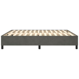 Vidaxl Box Spring Bed Frame Dark Grey Super King Velvet (Uk/ie/fi/no Only) - thumbnail 6