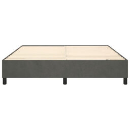Vidaxl Box Spring Bed Frame Dark Grey Super King Velvet (Uk/ie/fi/no Only) - thumbnail 5
