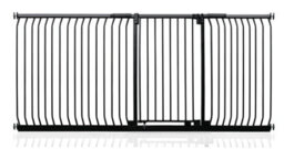 Safetots Extra Tall Elite Safety Gate, 234Cm - 243Cm, Matt Black, Extra Tall 96.8Cm In Height, Pressure Fit Stair Gate - thumbnail 1
