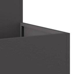 Berkfield Garden Planter Black 100 X 100 X 48 Cm Steel - thumbnail 9