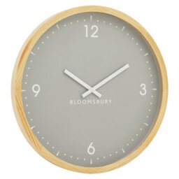 Orsina Understated Design Of Our Grey Wall Clock, Stylish Big Clock, Compact Lightweight Clock For Outdoor Indoor - thumbnail 2