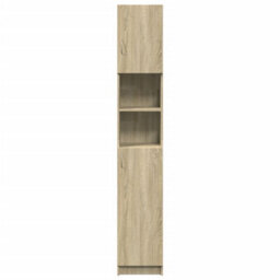 Berkfield Bathroom Cabinet Sonoma Oak 32X25.5X190 Cm Engineered Wood - thumbnail 4
