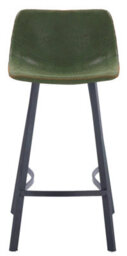 Lamboro Antico Single Kitchen Bar Stool, Powder-Coated Stainless Steel Legs With Footrest, Breakfast Bar & Home Barstool, Sage Green - thumbnail 4