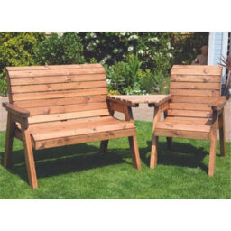 Marlborough Traditional Wooden 3 Seat Angled Companion Set - thumbnail 2