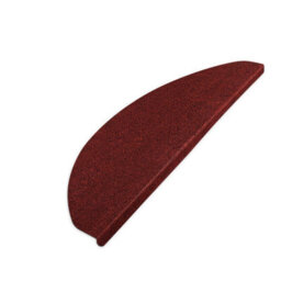 Floordirekt Leipzig Self Adhesive Carpet Stair Tread Mat For Indoor Stairs Semicircular Red 21 X 64 Cm - thumbnail 2