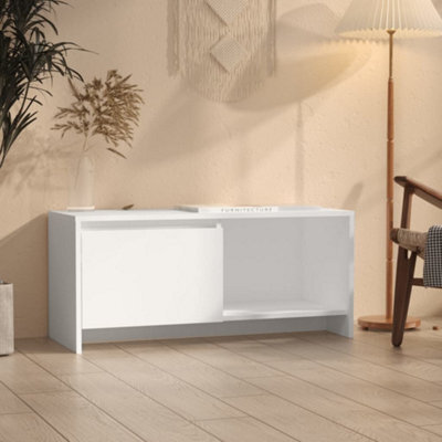 Vidaxl Tv Cabinet White 90X35X40 Cm Engineered Wood - image 1