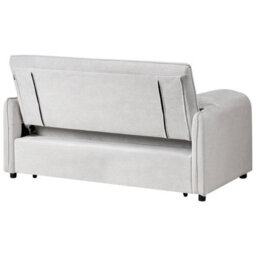 Beliani Sofa Bed Horma Fabric Off-White - thumbnail 7