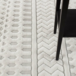 Livabliss Le Mans-Modern White 3D High & Low Pile Textured In- & Outdoor Rug 120 X 170 Cm Easy Care, Non Shedding - thumbnail 7