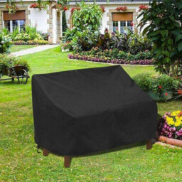 Waterproof And Dustproof Protective Cover For Garden Furniture, Polyester, Garden, Patio Furniture - Black (140 120 100Cm) - thumbnail 3