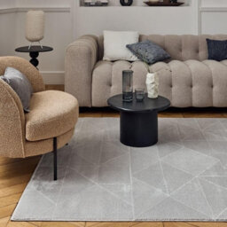 The Rugs Carmel Grey Abstract Area Rug And Runner Non Shedding, Stain Resistant, Soft - thumbnail 8