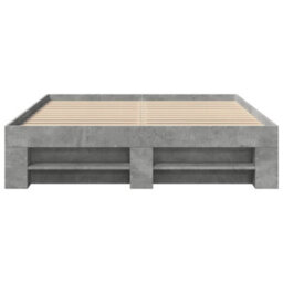 Berkfield Bed Frame Without Mattress Concrete Grey 120X200Cm Engineered Wood - thumbnail 5