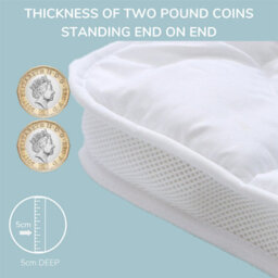 Homespace Direct Ltd Kampala Hill Mattress Topper Air Flow 5Cm Deep Anti Allergenic Hotel Quality King - thumbnail 4