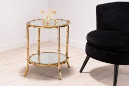 Orsina Premier Housewares Bamboo Design Side Table - thumbnail 2