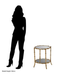 Orsina Premier Housewares Bamboo Design Side Table - thumbnail 6