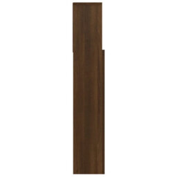 Berkfield Headboard Cabinet Brown Oak 100X19X103.5 Cm - thumbnail 5