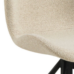 Wyld Haus Set Of 2 Acorn Cream Bouclé Swivel Dining Chairs - thumbnail 8