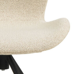 Wyld Haus Set Of 2 Acorn Cream Bouclé Swivel Dining Chairs - thumbnail 6