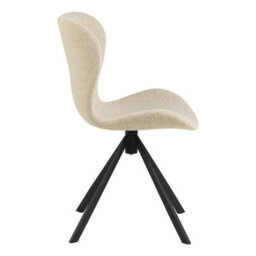 Wyld Haus Set Of 2 Acorn Cream Bouclé Swivel Dining Chairs - thumbnail 4