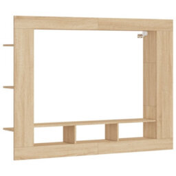 Walplus Tv Cabinet Sonoma Oak 152X22X113 Cm Engineered Wood - thumbnail 2