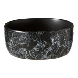 Orsina Pattrened Black Faux Marble Bowl,stoneware Bowl With White Veining,perfect For Serving, Dipping, Or Mixing - thumbnail 2