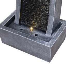 Solar Powered Water Fountain With Led Light Outdoor Garden Patio Water Feature - thumbnail 4