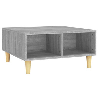 Berkfield Stylish Coffee Table Grey Sonoma 60X60X30 Cm Engineered Wood - image 1
