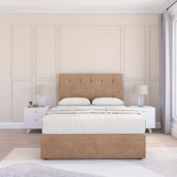 "Sloomy 6Ft Highbury Divan Bed Base Sand Naples ,4 Drawers & 26"" Struts Headboard - Super King" - thumbnail 2