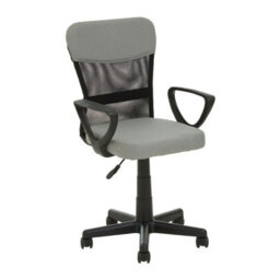 Orsina Comfortable Black And Grey Home Office Chair, Ergonomic Work From Home Chair, Movable Ergonomic Chair - thumbnail 2