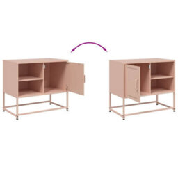Berkfield Industrial Tv Cabinet Pink 68X39X60.5 Cm Steel - thumbnail 9