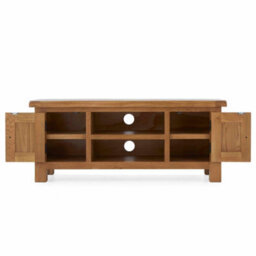 Zelah Oak 120Cm Large Tv Unit - Fully Assembled By Roseland Furniture - thumbnail 5