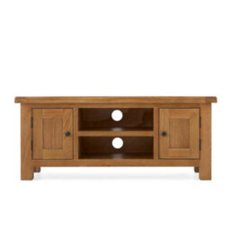 Zelah Oak 120Cm Large Tv Unit - Fully Assembled By Roseland Furniture - thumbnail 4