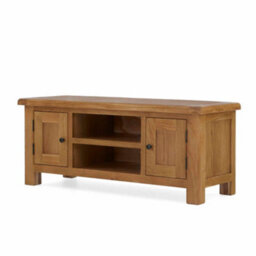 Zelah Oak 120Cm Large Tv Unit - Fully Assembled By Roseland Furniture - thumbnail 6