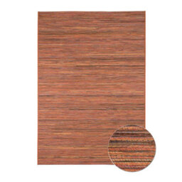 Orange Striped Outdoor Rug, Striped Stain-Resistant Rug For Patio, Garden, Deck 5mm Modern Outdoor Rug-80Cm X 150Cm