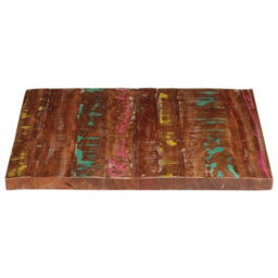 Berkfield Table Top 110X80X2.5 Cm Rectangular Solid Wood Reclaimed - thumbnail 4
