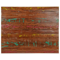 Berkfield Table Top 110X80X2.5 Cm Rectangular Solid Wood Reclaimed - thumbnail 1
