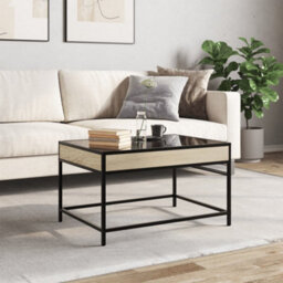 Berkfield Coffee Table With Infinity Led Sonoma Oak 70X50X41 Cm - thumbnail 4