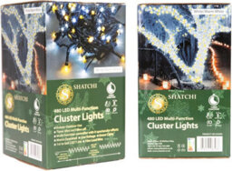 Shatchi 480 Christmas Tree Cluster Warm And Cool White Lights Multifunction 8 Light Modes - thumbnail 9