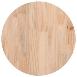 Berkfield Durable Table Top White Radius 30X2.5 Cm Solid Wood Pine - thumbnail 4