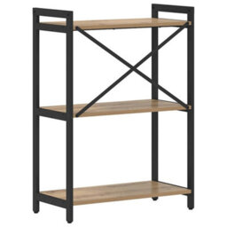 Berkfield Modern Bookcase Artisan Oak 60 X 30 X 83 Cm Engineered Wood - thumbnail 7