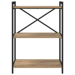 Berkfield Modern Bookcase Artisan Oak 60 X 30 X 83 Cm Engineered Wood - thumbnail 5
