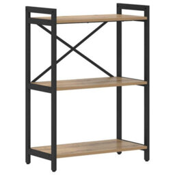 Berkfield Modern Bookcase Artisan Oak 60 X 30 X 83 Cm Engineered Wood - thumbnail 1