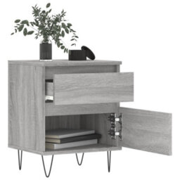 Berkfield Bedside Cabinets 2 Pcs Grey Sonoma 40X35X50 Cm Engineered Wood - thumbnail 4
