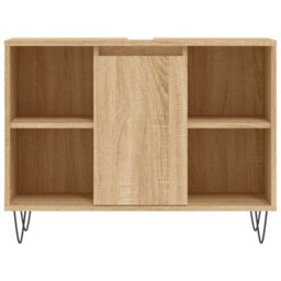 Berkfield Bathroom Cabinet Sonoma Oak 80X33X60 Cm Engineered Wood - thumbnail 5