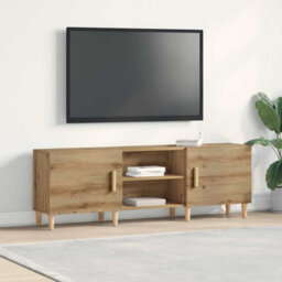 Berkfield Tv Stand In Artisan Oak - 150X30X50 Cm - Made Of Engineered Wood