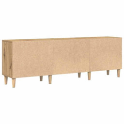 Berkfield Tv Stand In Artisan Oak - 150X30X50 Cm - Made Of Engineered Wood - thumbnail 6
