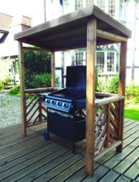 Charles Taylor Trading Charles Taylor Dorchester Bbq Shelter Grey